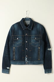 BALMAIN バルマン BH2 BLOUSON DENIM PRINT LOGO{11TC015017D-6AA/11TCM15017D-6AA-BAS}