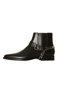 【23%OFF】BALMAIN バルマン BHR SHOES BOOTS LEATHER CHAIN{71.A405.P054-176-AGA}