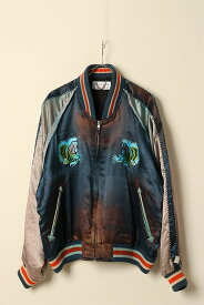 【24SS新作】el conductorH コンダクター UPSIDE DOWN TIGER EMBROIDERED AGED SOURVENIR JKT{-BDS}