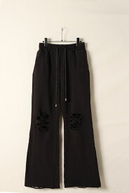 【24SS新作】el conductorH コンダクター DISTRESSED COTTON JERSEY TROUSERS{-BDS}