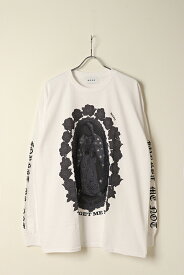 【23%OFF】SLAVE OF MAYO スレイブオブメイヨー DOUBLE NAME LIMITED ITEM Maria Tee L/S{MARIA-L/S-WHT/クリスタル-BBA}