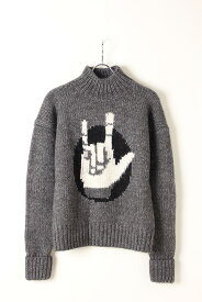 【50％offセール】Neil Barrett ニールバレット PUNKED "I LOVE YOU" WOOL KNIT{BMA999-M623-1428-AIA}