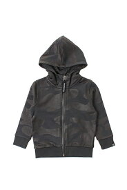 ★KIDS/BABY★ HYDROGEN KIDS ハイドロゲン キッズ BLACK CAMO HOODIE ZIP{212-10440001-155-AEA}