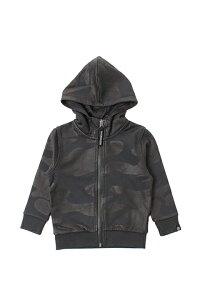 ��KIDS/BABY�� HYDROGEN KIDS �n�C�h���Q�� �L�b�Y BLACK CAMO HOODIE ZIP{212-10440001-155-AEA}