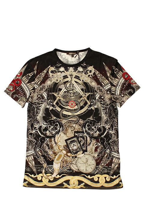 楽天市場】Roberto Cavalli ロベルトカヴァリ T-SHIRT FORTUNE-TELLING 