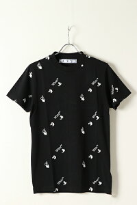 �y30%OFF�Z�[���zOff-white �I�t�z���C�g OW ALLOVER S/S SLIM TEE{0MAA027R21JER012-BK-BAS}