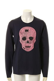 【23%OFF】lucien pellat-finet ルシアン ペラフィネ PINK SKULL（F）LONG SLEEVE T－SHIRT{-AGA}