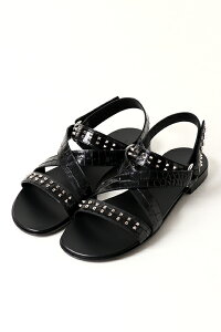 �y30%OFF�Z�[���zGIUSEPPE ZANOTTI �W���[�b�y�U�m�b�e�B GZM FLAT SANDAL ZAK{01EU00042ZA-999-BJS}