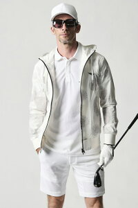 �y30%OFF�Z�[���z1PIU1UGUALE3 GOLF �E�m�s�D�E�m�E�O�@�[���g�� �S���t PATTERN ZIP PARKER{-BES}