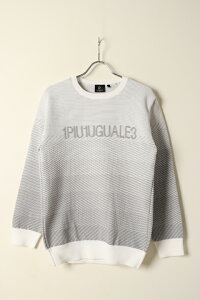 y30%OFFZ[z1PIU1UGUALE3 GOLF EmsDEmEO@[g St R-NECK KNIT GRADATION{-BCS}Ems
