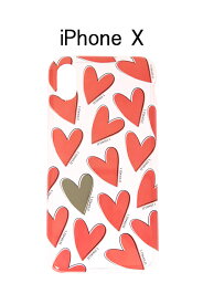 【60%OFFセール｜7,128円→2,851円】 IPHORIA アイフォリア HEARTS RED【iPhone X】{-AGA}