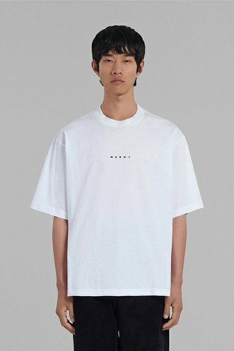 楽天市場】MARNI マルニ ロゴ入りオーガニックコットン Tシャツ  