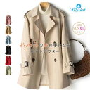 スプリング コート トレンチ コート スプリングコート レディース アウター 春 春コート 春物 綿100 春服 コート 無地 コート コットン 長袖 ライトアウター ジャケット カジュアル 大きいサイズ おしゃれ 上品 通勤 OL フォーマル 大人送料無料