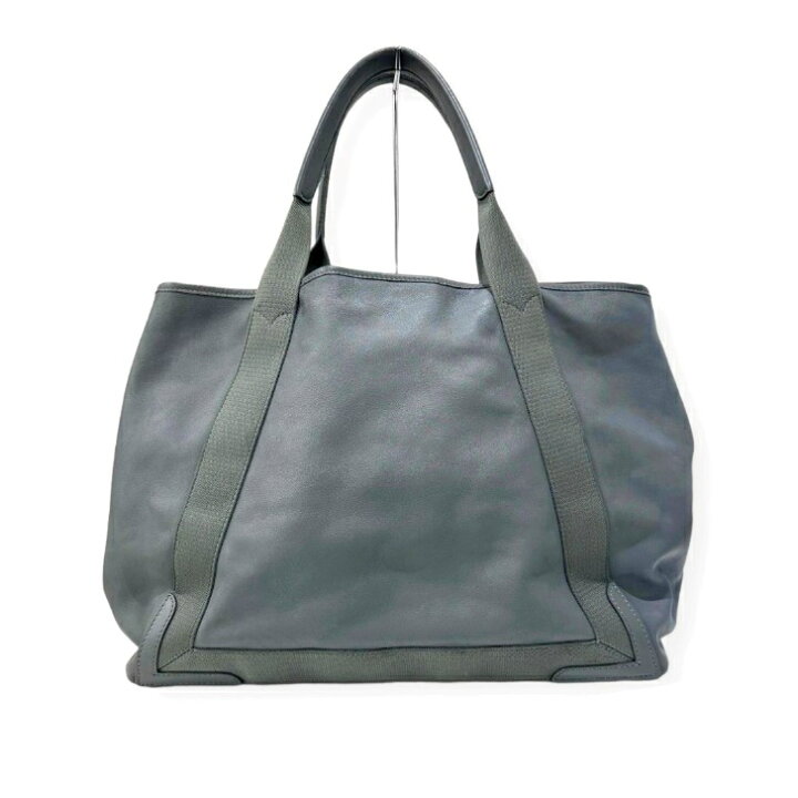 楽天市場】【中古】バレンシアガ ネイビーカバス M レザー トート 