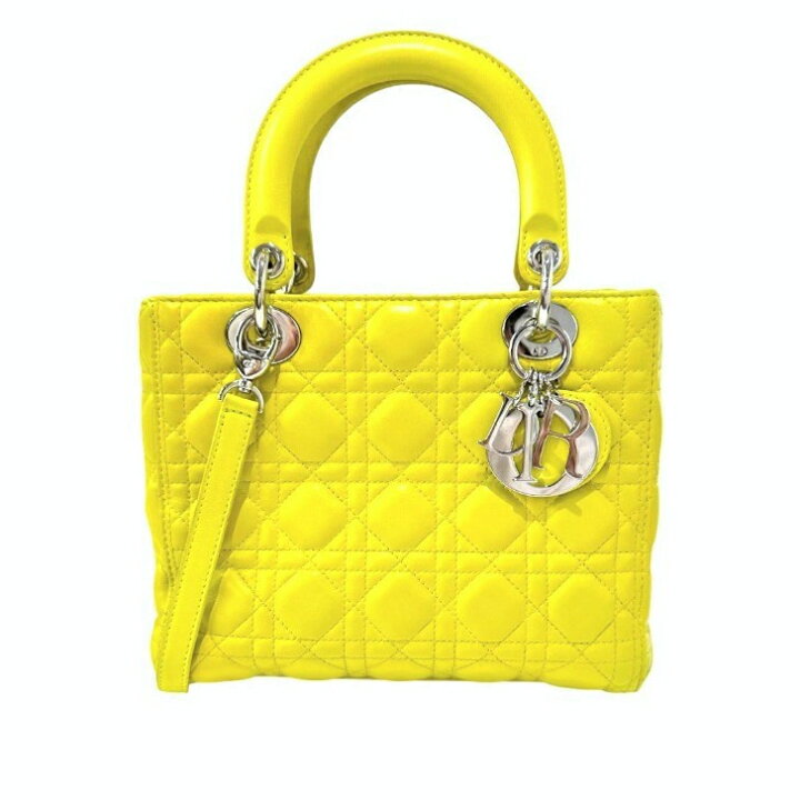 楽天市場】【中古】ディオール レディディオール ラムスキン ライム  