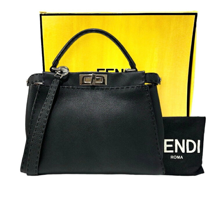 楽天市場】【中古】フェンディ ピーカブー セレリア 2way ハンドバッグ 