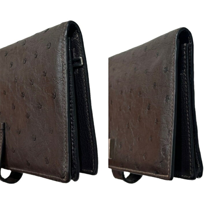 楽天市場】【中古】エルメス 長財布 ベアンスフレ オーストリッチ  