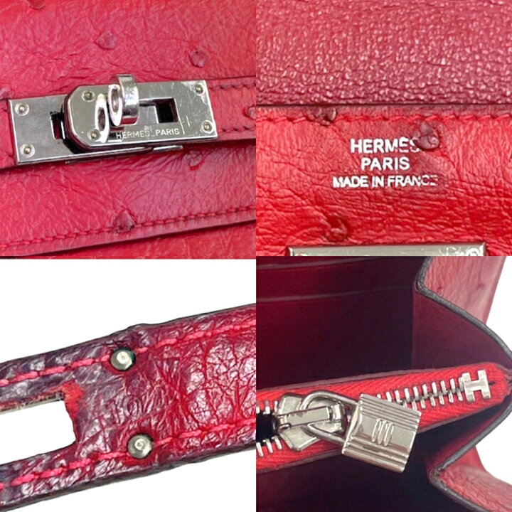 楽天市場】【中古】エルメス ケリーウォレット オーストリッチ 長財布 