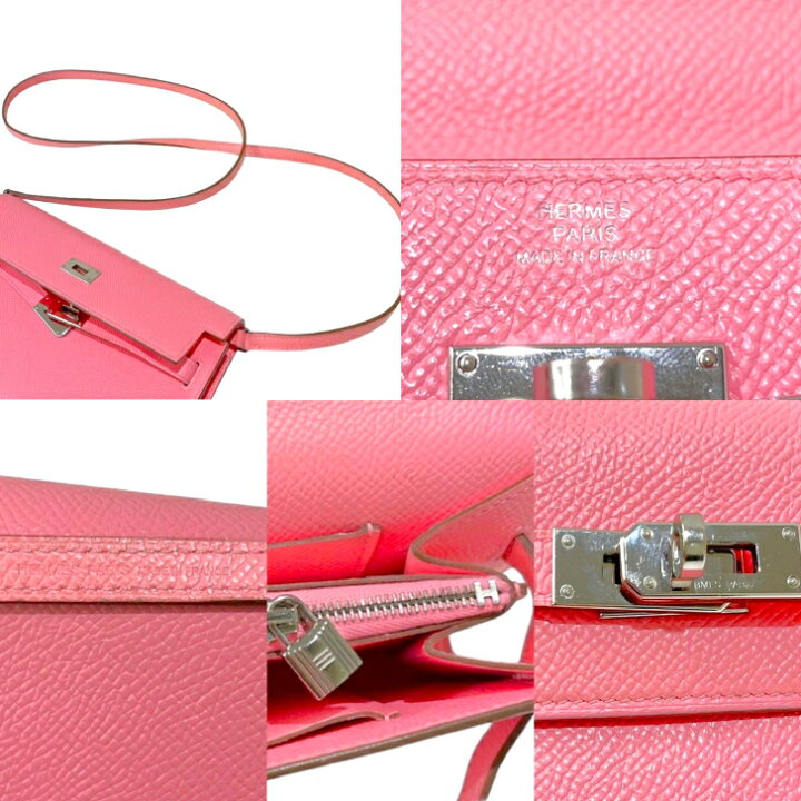 楽天市場】【中古】エルメス ケリーウォレット トゥーゴー ローズ  