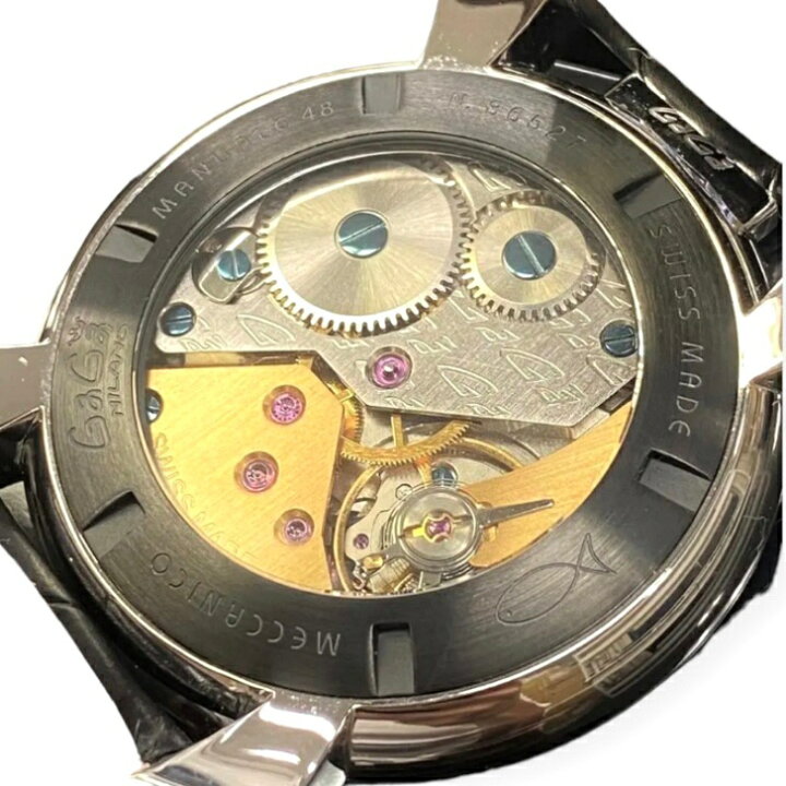 楽天市場】【中古】ガガミラノ マヌアーレ48mm 腕時計 手巻き カーボン 