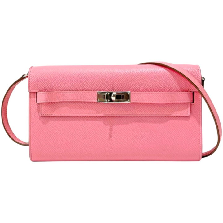 楽天市場】【中古】エルメス ケリーウォレット トゥーゴー ローズ  