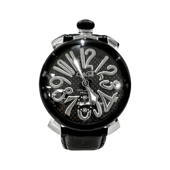 楽天市場】【中古】ガガミラノ マヌアーレ48mm 腕時計 手巻き カーボン  