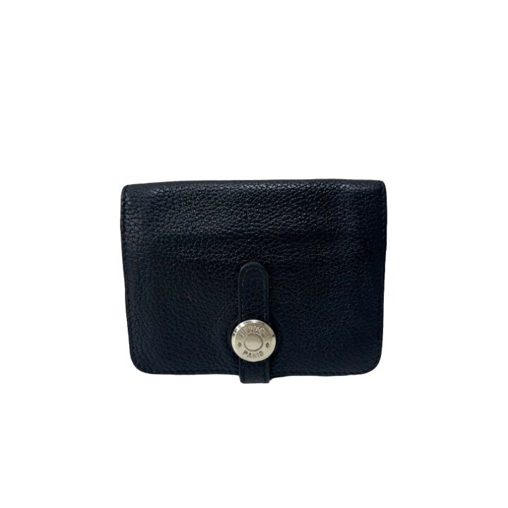 楽天市場】【中古】エルメス ドゴン カードケース 黒 シルバー金具 