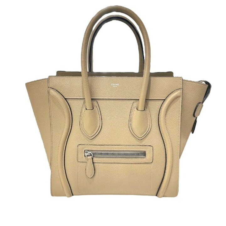 楽天市場】【中古】セリーヌ ラゲージ マイクロ ハンドバッグ デューン  