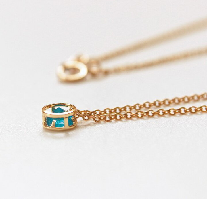 楽天市場】【再入荷】ネオンブルー アパタイト 一粒 ネックレス（4ミリ  