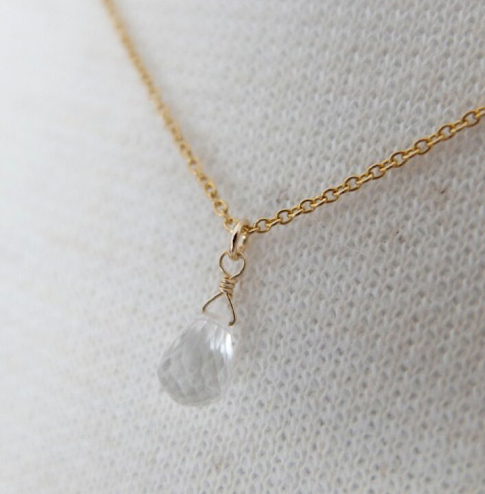 楽天市場】【再入荷】クリスタル（水晶）一粒 ネックレス（ブリオ 