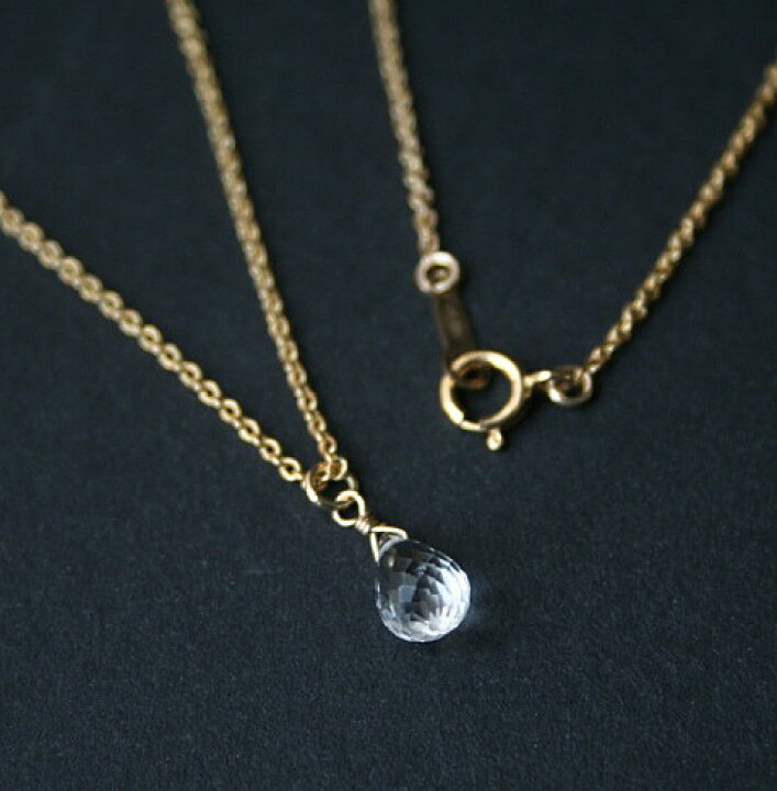 楽天市場】【再入荷】クリスタル（水晶）一粒 ネックレス（ブリオ  