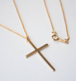 【SALE】クロス ネックレス（スマート ）14KGF シンプル 十字架 ゴールドフィルド ジュエリー アクセサリー 長さ調整可 リーズナブル セール お買い得