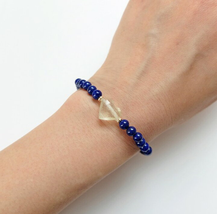 楽天市場】【SALE】1点もの 14K リビアングラス ラピス ブレスレット 