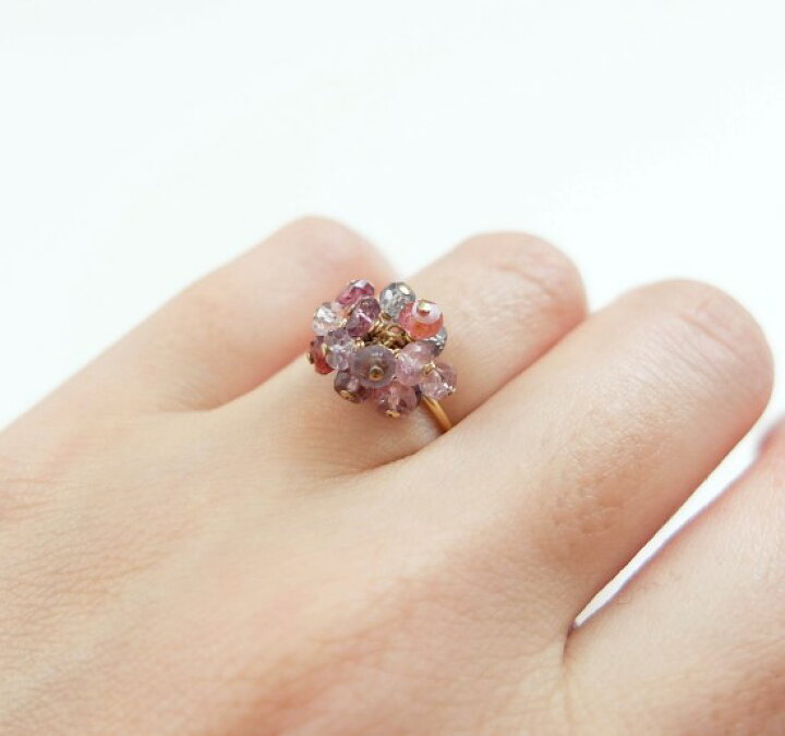 楽天市場】【SALE】マルチカラー スピネル リング 指輪 つぶつぶリング 