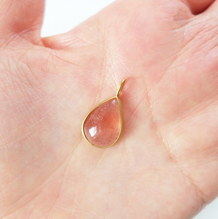 楽天市場】【SALE】1点もの 天然 ストロベリークォーツ ペンダント  