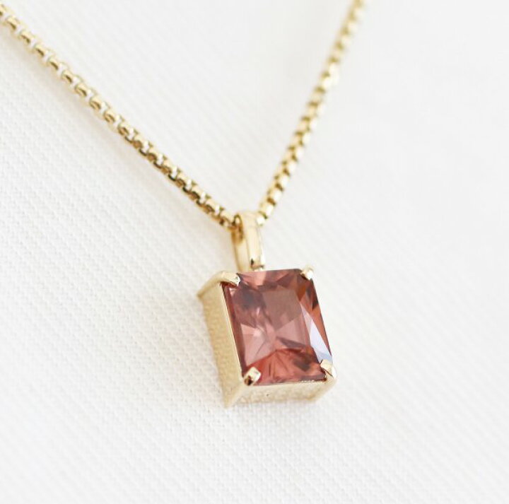 最終価格】K18ピンクゴールドピンクジルコンペンダントトップ約1.00ct