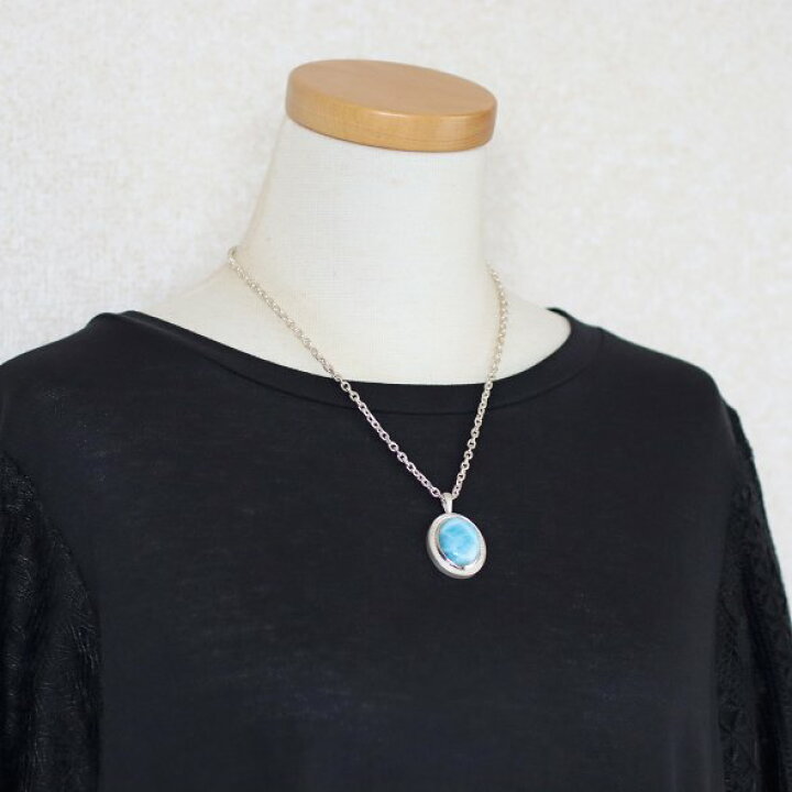 楽天市場】【SALE】1点もの ラリマー ペンダント トップ（オーバル 