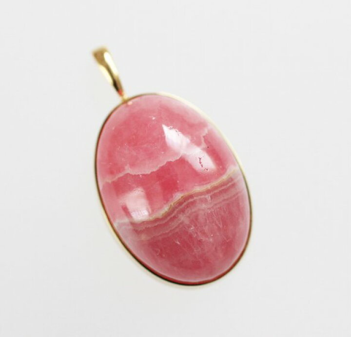 楽天市場】インカローズ ペンダントトップ（オーバル 金枠）チャーム 