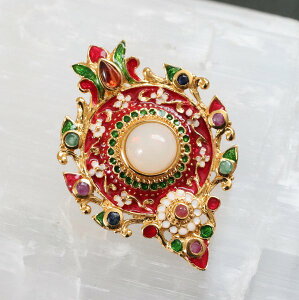 オパール エナメル ペンダントトップ SV925 K22GP ゴールドコート 天然石 ジュエリー エメラルド サファイア ルビー ガーネット ネックレス ハンドメイド 10月誕生石 ファッションジュエリー イ