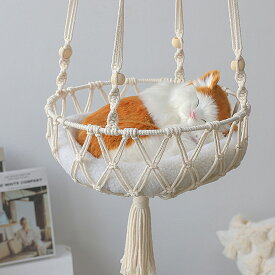 猫 ハンモック ニャンモック ハンギングベッド キャットハウス 取り付け簡単 室内 屋外 猫用 洗える ねこ用ハンモックネコ用 簡単洗濯OK 猫キャットハンモック/ペットハンモック/キャットハウス（枕はない）