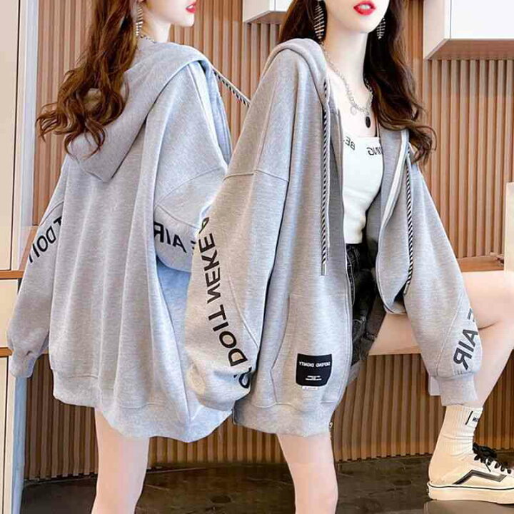 楽天市場】オーバーサイズ パーカー レディース ゆったり 長袖 大きい  