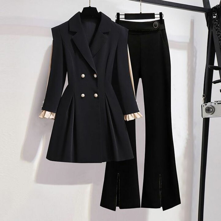 楽天市場】上下セット レディース パンツスーツ フォーマル ロング  