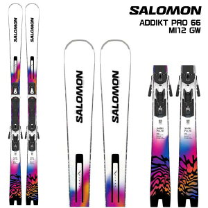 2025-26 SALOMON�i�T�������jADDIKT PRO66 + MI12 GW�i�A�f�B�N�g �v��66 + ��p����Z�b�g�j/ L47891500�y�X�L�[��/�����t�����z