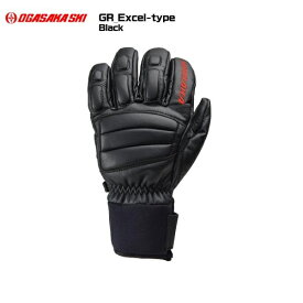 2025-26/OGASAKA（オガサカ）【スキーグローブ/数量限定】GR （ジーアール）グローブ Excel-type -ブラック（GR/BLK）-【スキーグローブ】