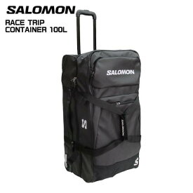 2025-26/SALOMON（サロモン）RACE TRIP CONTAINER 100L（レーストリップ コンテナー100L）-LC2156800：Black-【ウィール付バッグ/トラベルバッグ】
