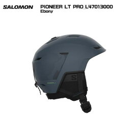 2025-26/SALOMON（サロモン）【スキーヘルメット/限定品】 PIONEER LT PRO（パイオニアLT プロ）-L47013000：Ebony- 【スノーヘルメット】