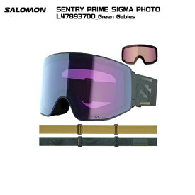 2025-26 SALOMON（サロモン）SENTRY PRIME SIGMA PHOTO + 1LENS（セントリープライム シグマフォト）L47893700/ 調光レンズ【スキースノーゴーグル】