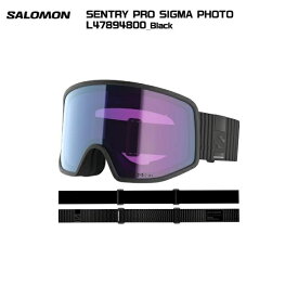 2025-26 SALOMON（サロモン）SENTRY PRO SIGMA PHOTO（セントリープロ シグマ フォト）L47894800/ 調光レンズ【スキースノーゴーグル】