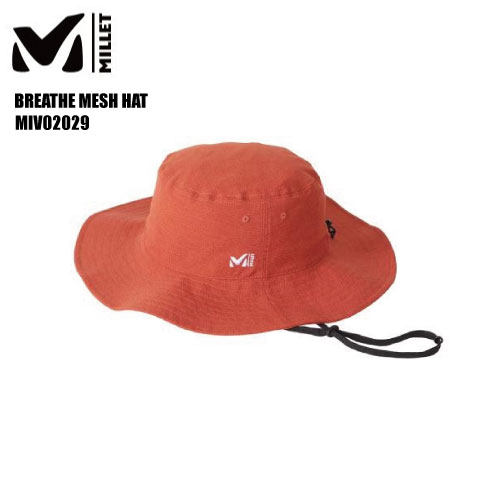 2023 MILLET（ミレー） BREATHE MESH HAT（ブリーズ メッシュ ハット）MIV02029-4104 RUST【アウトドアハット
