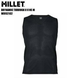 MILLET（ミレー）ドライナミック スルー2 Vノースリーブ / MIV02102-n0247/Black Noir【2026 DRYNAMIC THROUGH II V NS M アンダーウェア】